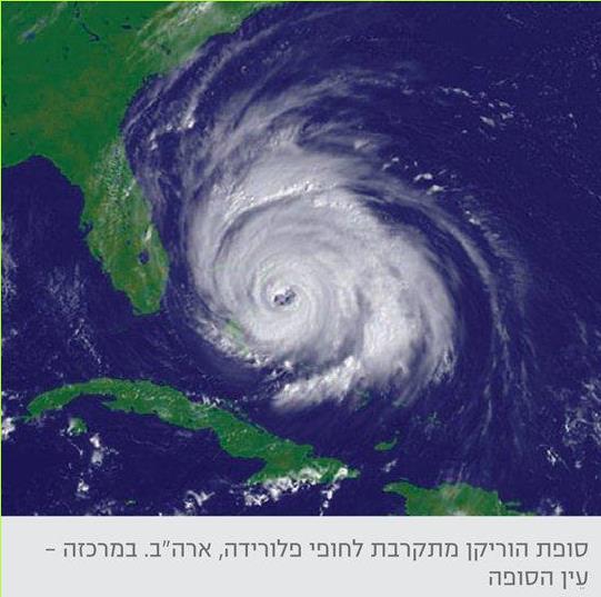 סופת הוריקן מתקרבת לחופי פלורידה, ארה